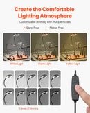 Magnētiskā lodēšanas stacija ar trešo roku, 3× LED palielināmo lampu, 4 PCB turētājiem un 360° karstā gaisa pistoles turētāju, smagas bāzes modelis elektroniķu darbiem