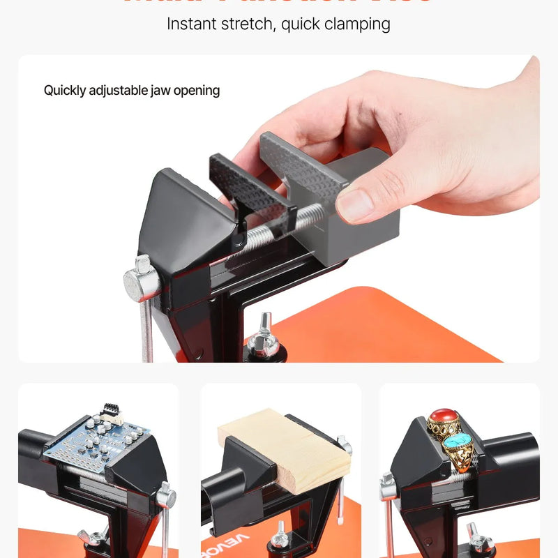 Magnētiskā lodēšanas palīgstacija ar trešo roku, 4 regulējamām svirām, skavu, 3x LED palielināmo lampu, 4 PCB turētājiem un 360° karstā gaisa pistoles turētāju, lodēšanas palīgs elektronikas remontam, rokdarbiem un DIY projektiem