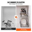 VEVOR 2-līmeņu izvelkamais skapja organizators zem izlietnes 21 x 22 cm