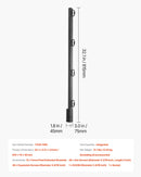 Žoga pagarinājuma rokas, virsmas montāžai, 12 gab., 81,5 cm