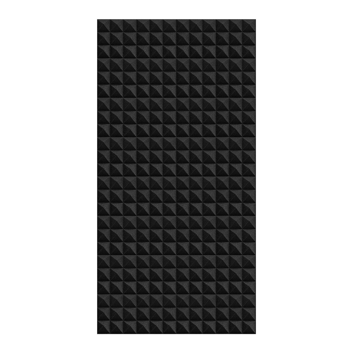 Acoustic Foam Panels, 4 pcs, 122 × 61 × 5 cm, Pyramid-shaped Sound Insulation Wall Panels, Fire-resistant Sound Dampening Panels for Studio, Walls and Ceilings, Black