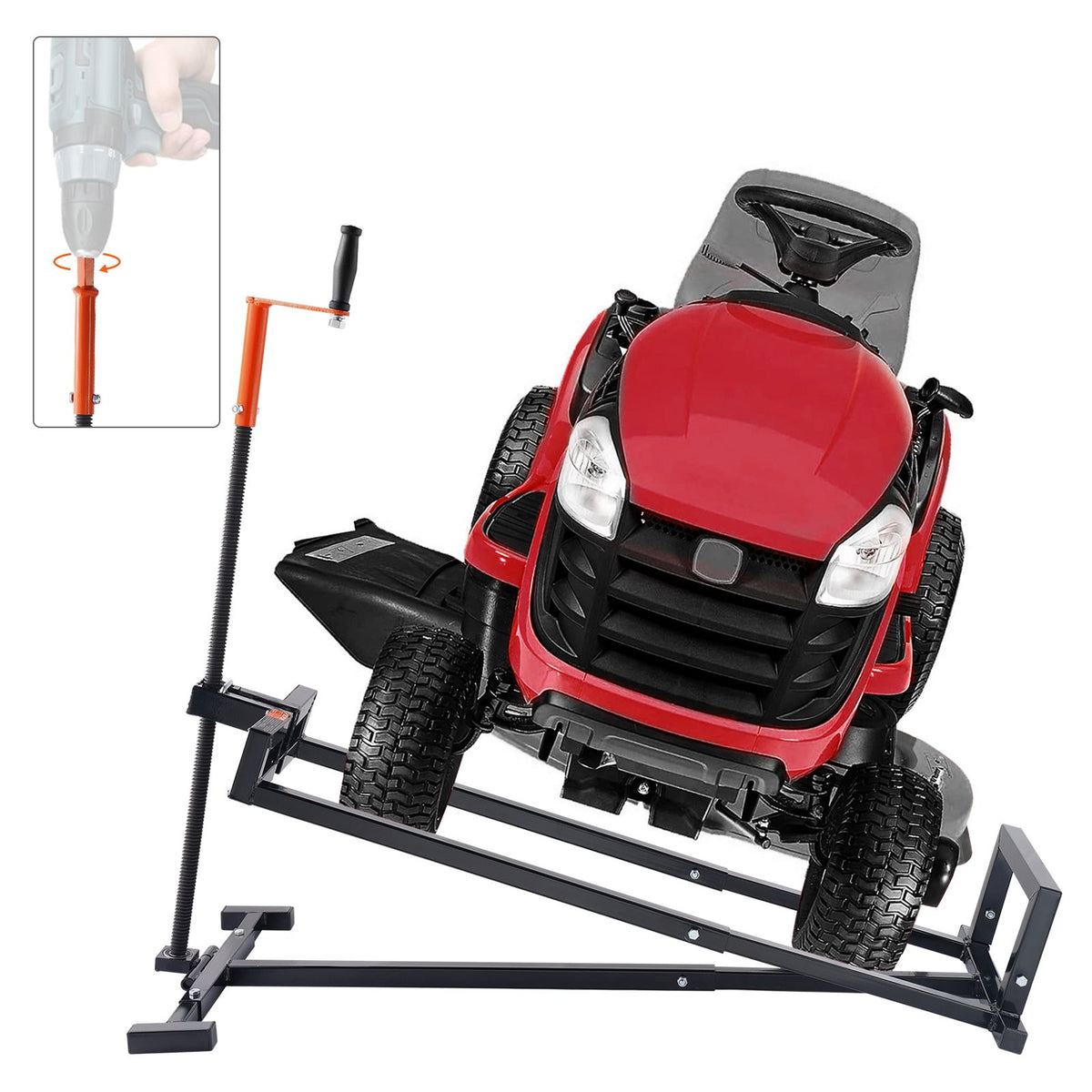 VEVOR zāles pļāvēja pacēlājs, 399 kg, pacelšanas augstums 600 mm