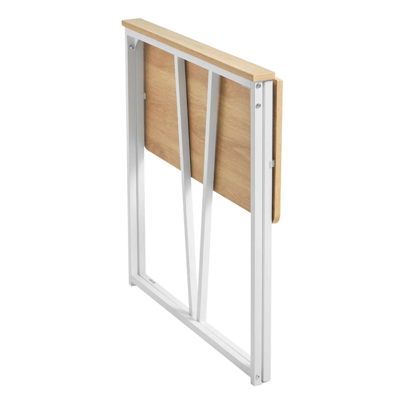 VEVOR saliekams datorgalds, 80 cm, kompaktām telpām, skaidu plātne, ar uzglabāšanas āķiem, ozola krāsā