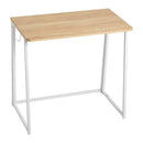 VEVOR saliekams datorgalds, 80 cm, kompaktām telpām, skaidu plātne, ar uzglabāšanas āķiem, ozola krāsā