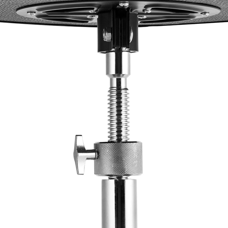 VEVOR bungu krēsls, augstums regulējams 540–670 mm, polsterēts sēdeklis ar neslīdošām kājām, 360° grozāms, līdz 227 kg slodze, ar 5A vālītēm