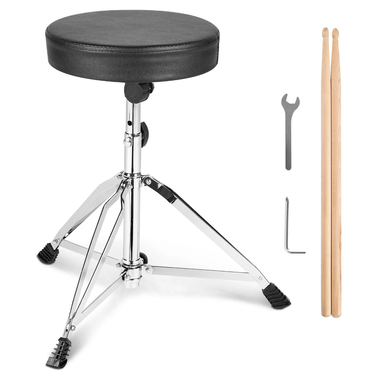 VEVOR Bungee Chair 49–58.5 cm with Padded Seat, 360° Swivel, Up to 150 kg, with 5A Casters
