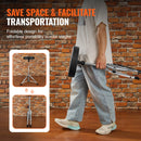 VEVOR regulējams bungu krēsls ar 490–585 mm augstumu, polsterētu sēdvirsmu, neslīdošām kājām, 5A bungu vicinātājiem un 150 kg slodzes kapacitāti; 360° rotējošs modelis bundziniekiem