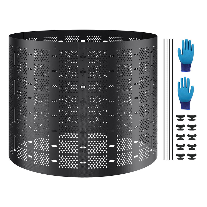VEVOR Komposta Tvertne 832 litri, Āra Paplašināmā Kompostēšanas Tvertne, Liela Ietilpība, Viegla Uzstādīšana, Ātra Auglīgas Augsnes Izveide