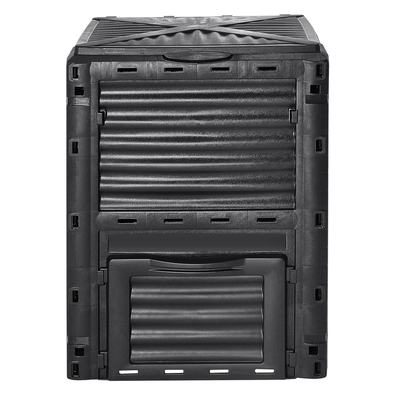 VEVOR Dārza Kompostēšanas Tvertne 80 L, BPA Bezmaksas, Liela Ietilpība ar Augšējo Vāku un Apakšējām Durvīm, Viegls un Ātri Veido Auglīgu Augsni