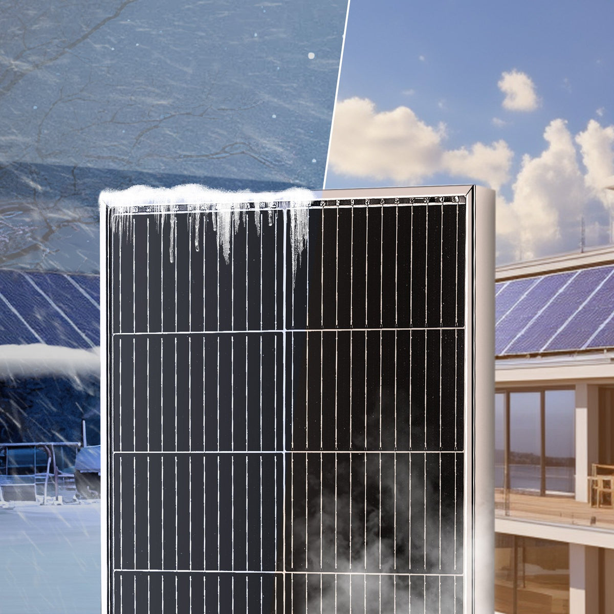 VEVOR Solar Panel Kit 100W — with Controller