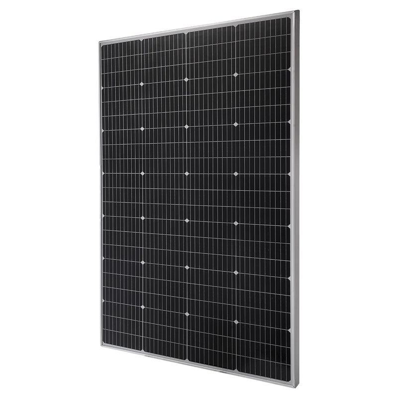 VEVOR monokristāliskais saules panelis 200 W, 23 % augstas efektivitātes PV modulis ar MC4 savienojumu un alumīnija rāmi, IP65 ūdensizturīgs saules panelis automašīnām, laivām, kemperiem, plakaniem jumtiem un autonomām sistēmām