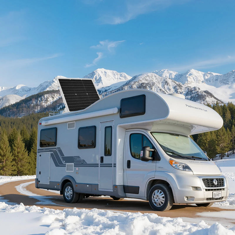 VEVOR 50 W 12 V saules baterijas uzturuzlādes lādētājs ar monokristālisku saules paneli, MPPT kontrolieri, regulējamu montāžas kronšteinu, IP65 ūdensizturīgs, piemērots automašīnām, laivām, kemperiem, piekabēm un māju jumtiem