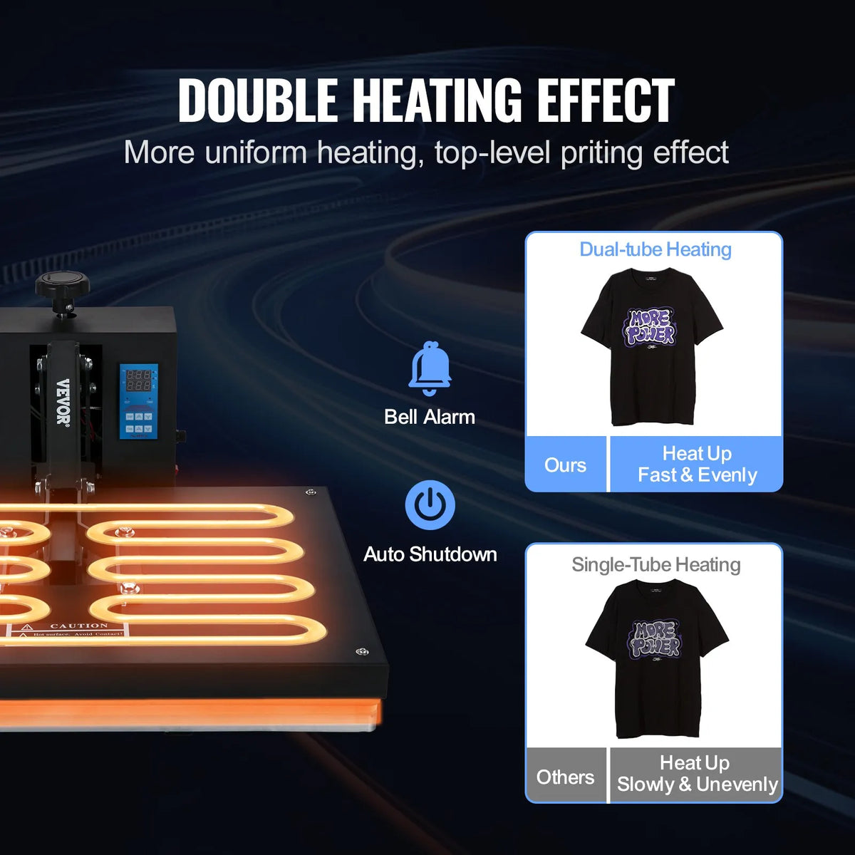 VEVOR Heat Press 40 × 60 cm, Sublimation and T-Shirt Printing