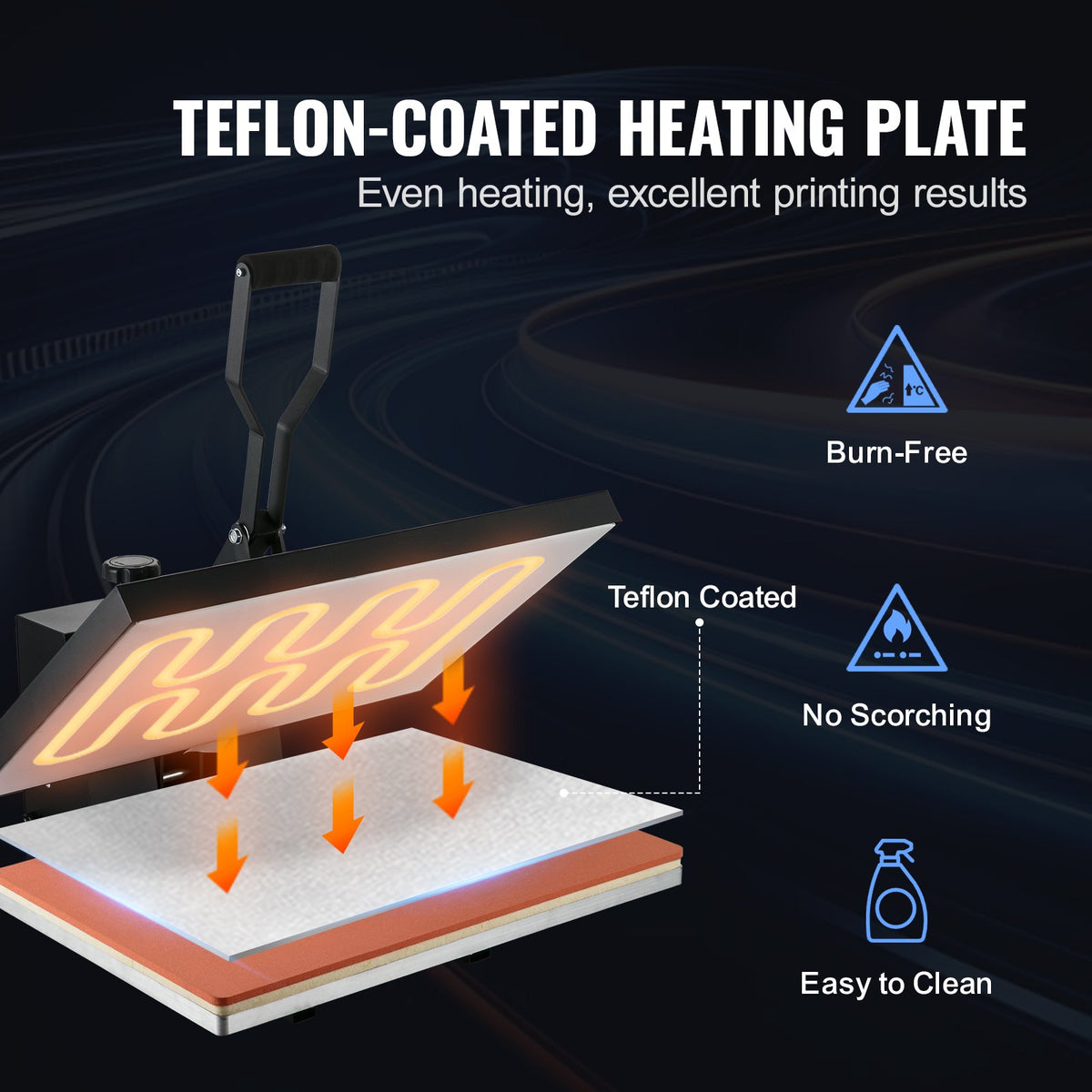 VEVOR Heat Press 40 × 60 cm, Sublimation and T-Shirt Printing