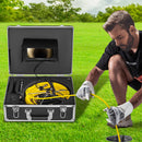 VEVOR 50 m kanalizācijas inspekcijas kamera, 17,8 cm LCD monitorid ar DVR, ūdensizturīga cauruļvadu un drenāžas inspekcijas sistēma, kameras komplekts ar 8 GB SD karti