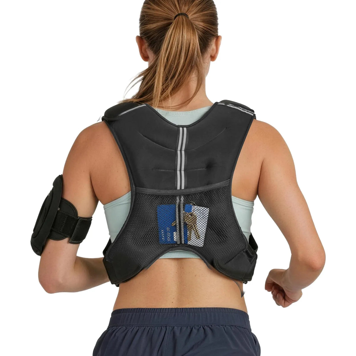 VEVOR Weight Vest 11.5 kg with Reflective Straps and Adjustable Buckles