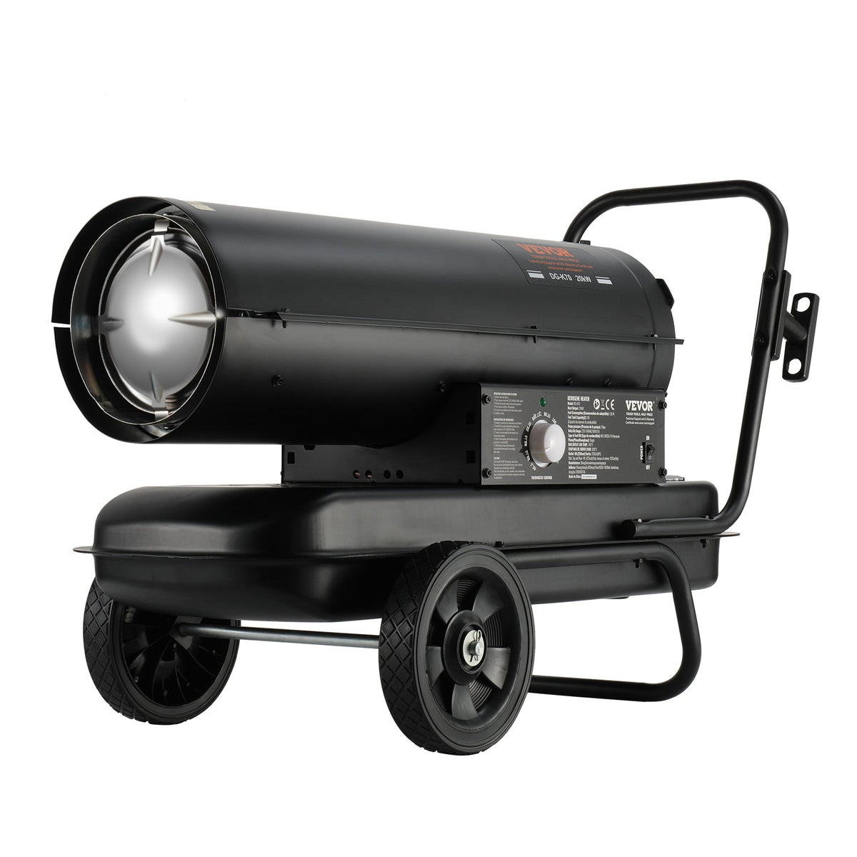 220V 20.5 kW VEVOR Torpedo Heater – Diesel/Kerosene, Thermostat