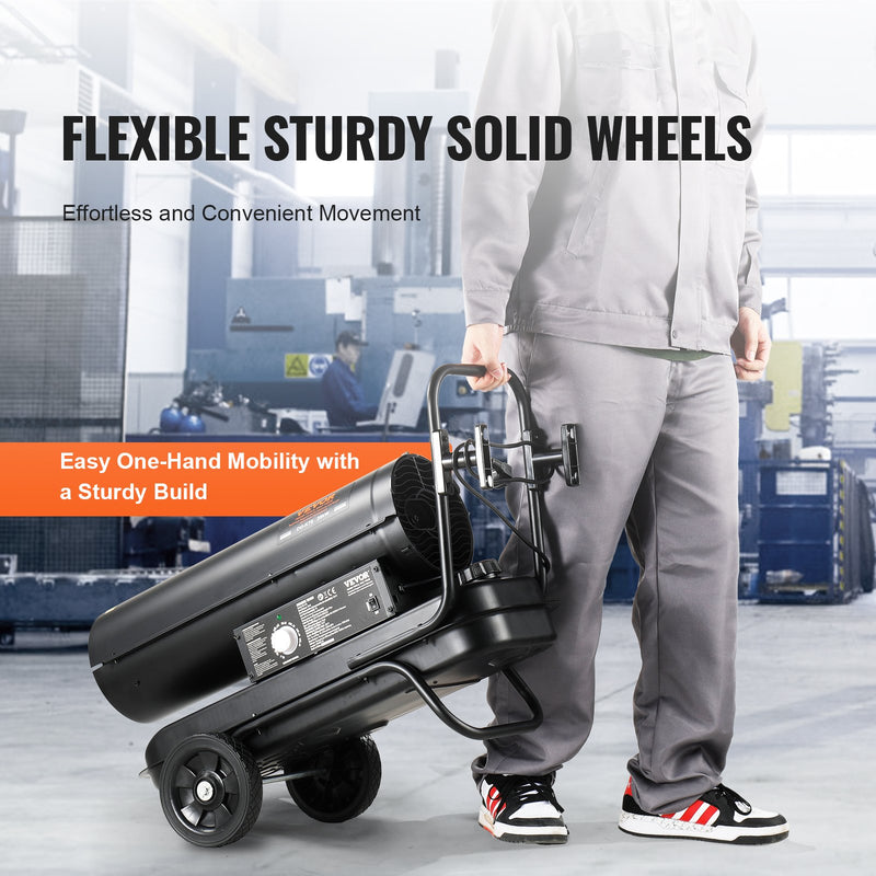 VEVOR 20,5 kW petrolejas/dīzeļdegvielas sildītājs ar termostatu