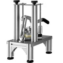 VEVOR komerciālais frī kartupeļu griezējs, 4 rezerves asmeņi, 6,35 mm un 9,53 mm asmeņi, 6 daļu šķēlēšanas nazis