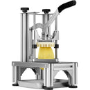 VEVOR komerciālais frī kartupeļu griezējs, 4 rezerves asmeņi, 6,35 mm un 9,53 mm asmeņi, 6 daļu šķēlēšanas nazis