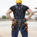 VEVOR instrumentu josta ar 22 kabatām un lencēm, pastiprināta regulējama darba josta ar instrumentu somām elektriķiem, galdniekiem un būvniecībai, jostasvietas regulēšana 81–173 cm