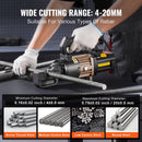 VEVOR 1000W elektriskais hidrauliskais armatūras griezējs - griešana līdz 4-20 mm (