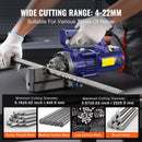 VEVOR 1350W elektriskais hidrauliskais armatūras griezējs - griešana līdz 4-22 mmi (