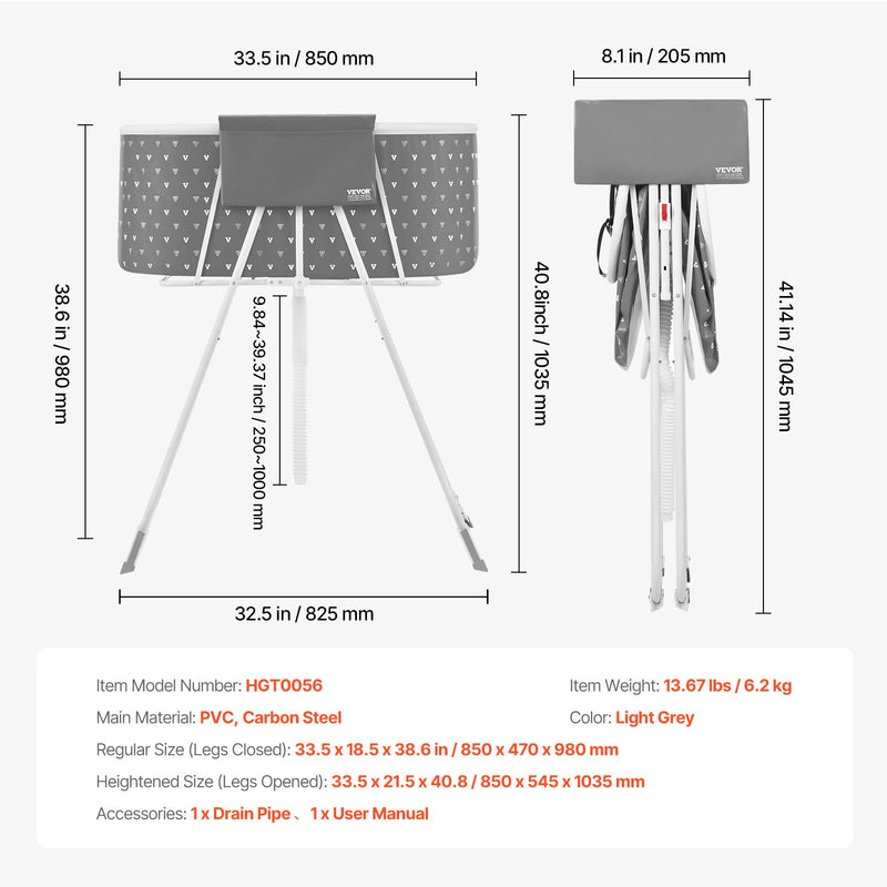 VEVOR saliekamā paaugstinātā vanna mājdzīvniekiem – pelēka dušas stacija maziem un vidējiem suņiem un kaķiem