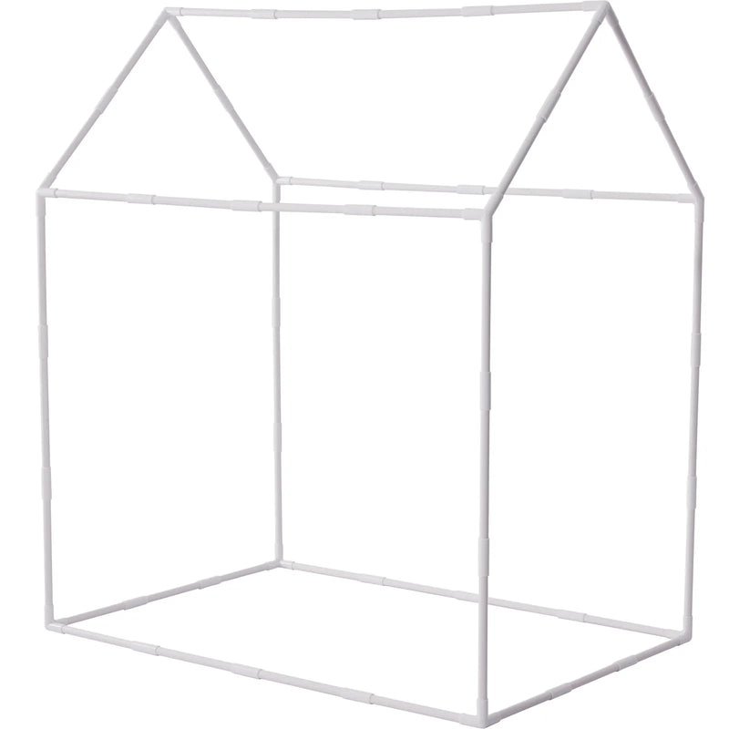 VEVOR bērnu rotaļu telts ar paklājiņu un lampiņu, piemērota bērniem 1–5 gadu vecumā, ar logiem, lietošanai telpās un ārā, rotaļu namiņš–pils zēniem un meitenēm, bēšs