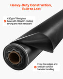 VEVOR metināšanas segas rullis 45,7 × 1,5 m, ar silikonu pārklāta stiklašķiedras metināšanas sega, karstumizturība līdz 982 °C, liesmu slāpējošs un ugunsdrošs izolācijas paklāja rullis