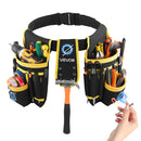 VEVOR instrumentu josta ar magnētisku instrumentu somu, 28 kabatas, pastiprināta regulējama darba josta ar noņemamu somu elektriķiem, galdniekiem un būvniecībai, vidukļa regulācija 78,7–121,9 cm