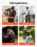 VEVOR instrumentu josta ar magnētisku instrumentu somu, 28 kabatas, pastiprināta regulējama darba josta ar noņemamu somu elektriķiem, galdniekiem un būvniecībai, vidukļa regulācija 78,7–121,9 cm