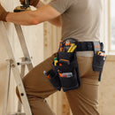 VEVOR instrumentu josta ar 18 kabatām, profesionāla instrumentu soma vīriešiem, izturīga regulējama darba josta ar noņemamu somu elektriķiem, galdniekiem un būvniecībai, darba priekšauta organizators, regulējama 80–131 cm