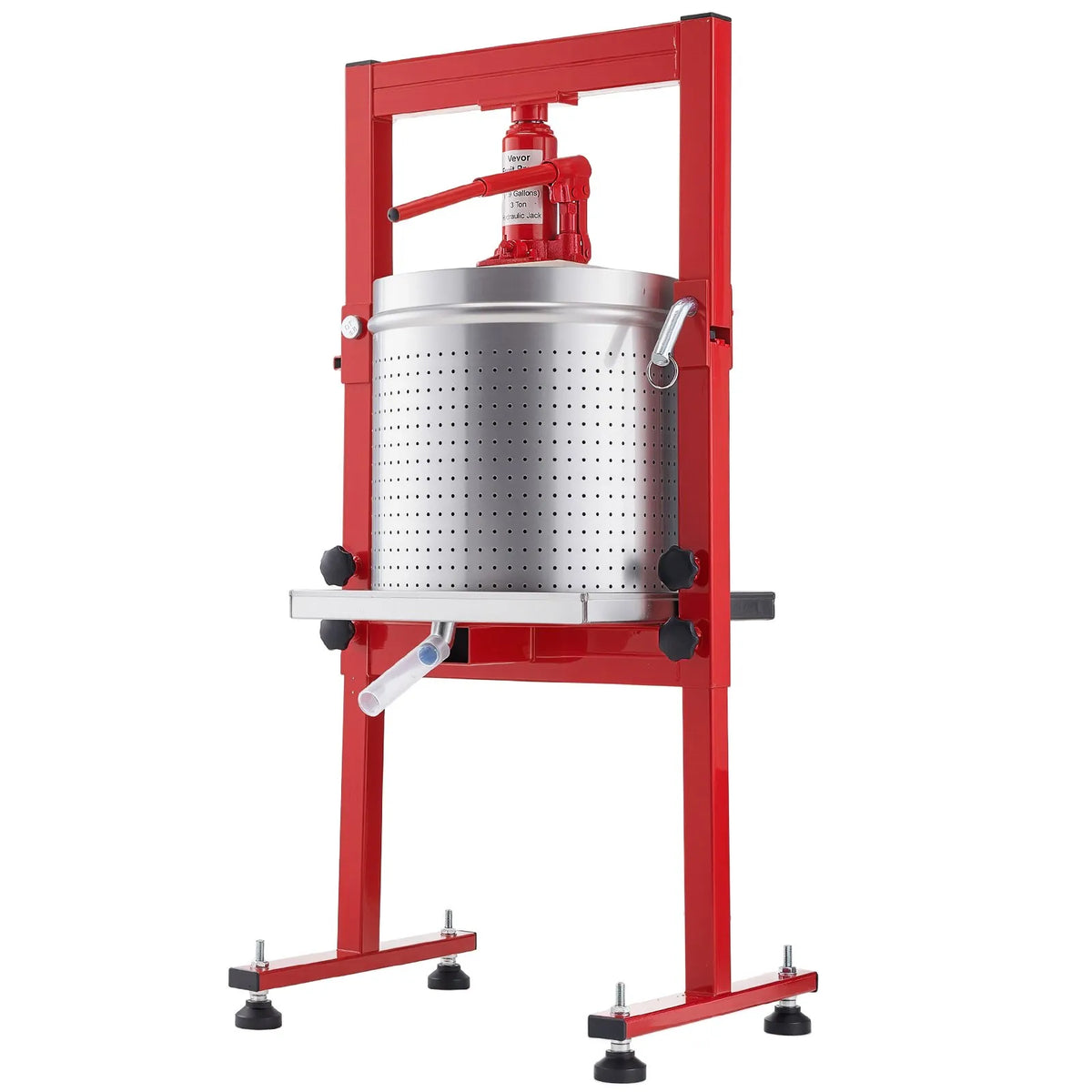 VEVOR Hydraulic Fruit and Wine Press 30 L, Stainless Steel, with 2 Filter Bags