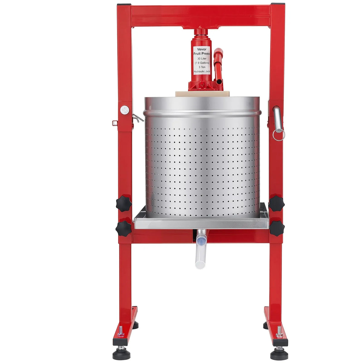VEVOR Hydraulic Fruit and Wine Press 30 L, Stainless Steel, with 2 Filter Bags