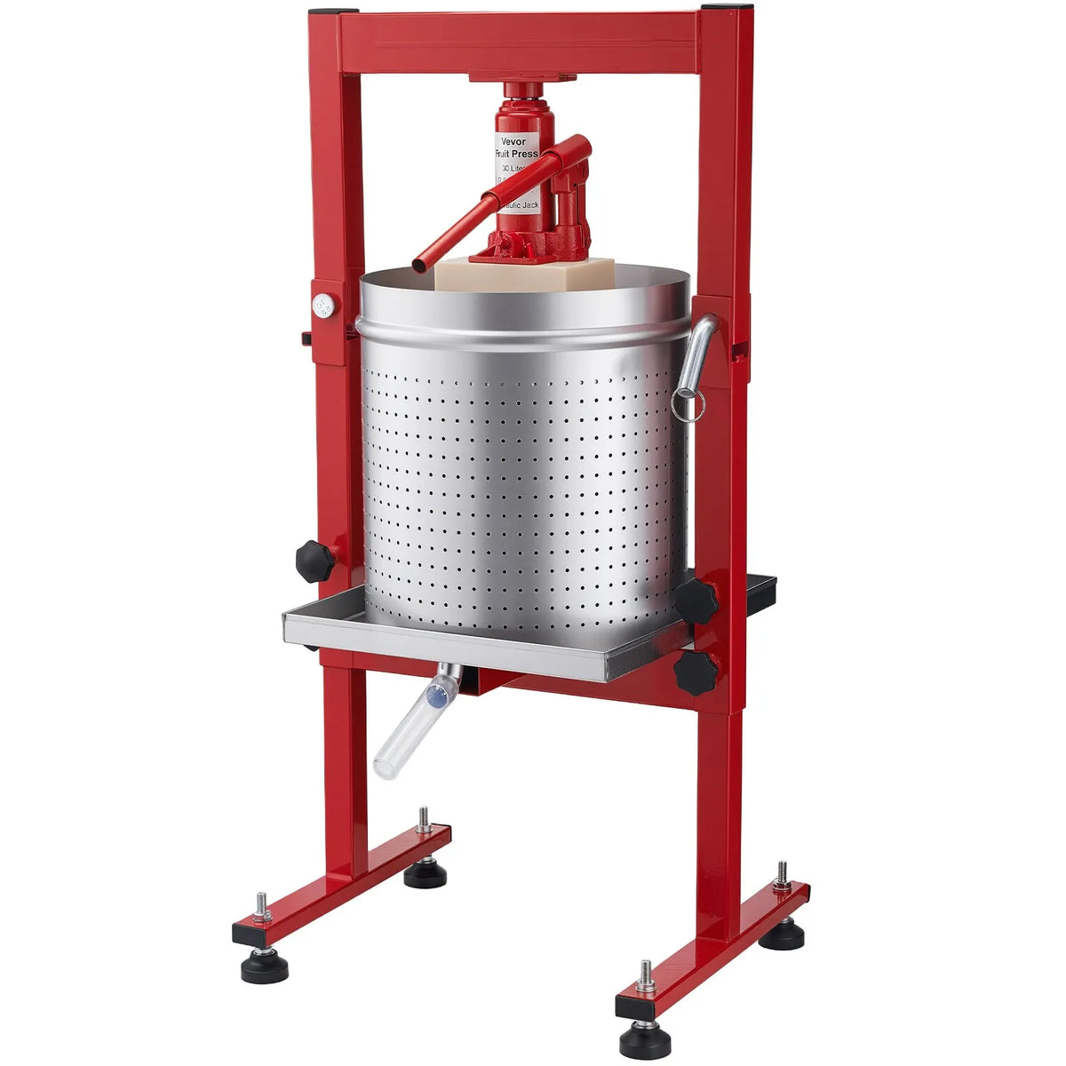 VEVOR Hydraulic Fruit and Wine Press 30 L, Stainless Steel, with 2 Filter Bags