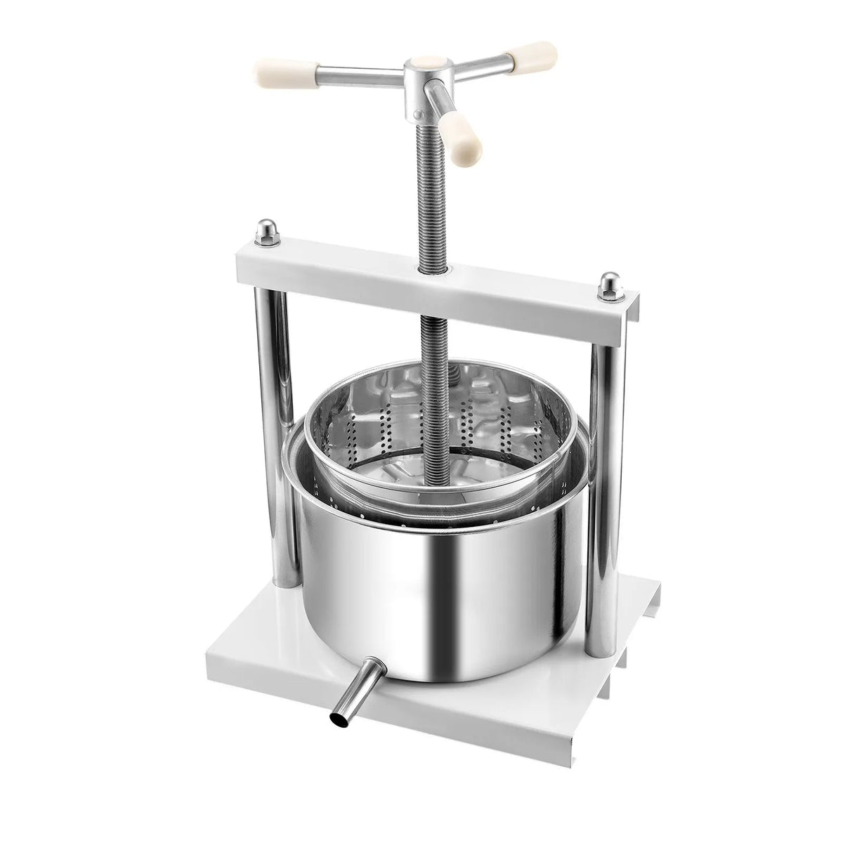 VEVOR Manual Fruit and Wine Press 5 L, Stainless Steel Basket