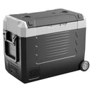 VEVOR auto ledusskapis 45 l ar kompresoru, DC 12/24 V un AC 100–240 V, temperatūra no - 20 °C līdz +20 °C, divu zonu dzesētājs ar lietotnes vadību un riteņiem, piemērots auto, RV, laivām, kempingam un makšķerēšanai - ZEMLETES.LV