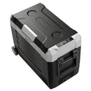 VEVOR auto ledusskapis 45 l ar kompresoru, DC 12/24 V un AC 100–240 V, temperatūra no - 20 °C līdz +20 °C, divu zonu dzesētājs ar lietotnes vadību un riteņiem, piemērots auto, RV, laivām, kempingam un makšķerēšanai - ZEMLETES.LV
