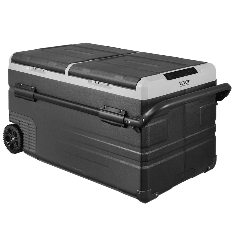 115L VEVOR pārnēsājams auto ledusskapis/saldētavas kompresors, divas zonas