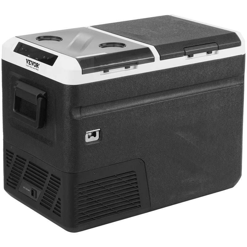 36L VEVOR pārnēsājams auto ledusskapis ar ledus pagatavošanas funkciju divu zonu
