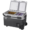 50L VEVOR pārnēsājams auto ledusskapis/saldētavas kompresors, divas zonas