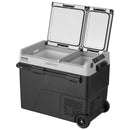 58L VEVOR pārnēsājams auto ledusskapis ar saldētavas kompresoru, divu zonu