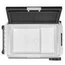 VEVOR 12 V auto ledusskapis 60 l ar riteņiem un rokturi, portatīvs kompresora dzesētājs ar regulējamu temperatūru no - 20 °C līdz 20 °C, 12/24 V DC un 100–240 V AC kempingam, ceļošanai un kemperiem - ZEMLETES.LV