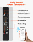 VEVOR 12 V auto ledusskapis 60 l ar riteņiem un rokturi, portatīvs kompresora dzesētājs ar regulējamu temperatūru no - 20 °C līdz 20 °C, 12/24 V DC un 100–240 V AC kempingam, ceļošanai un kemperiem - ZEMLETES.LV