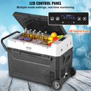 60L VEVOR pārnēsājams auto ledusskapis/saldētavas kompresors, divas zonas