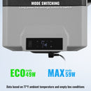 60L VEVOR pārnēsājams auto ledusskapis/saldētavas kompresors, divas zonas