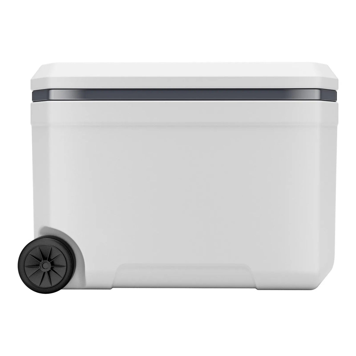 VEVOR 43 L Portable Cooler with Wheels, Thermally Insulated Ice Chest with Long Ice Retention, Durable Handles and Cup Holders, Lightweight Body, Ideal for Family Picnics and Long Trips