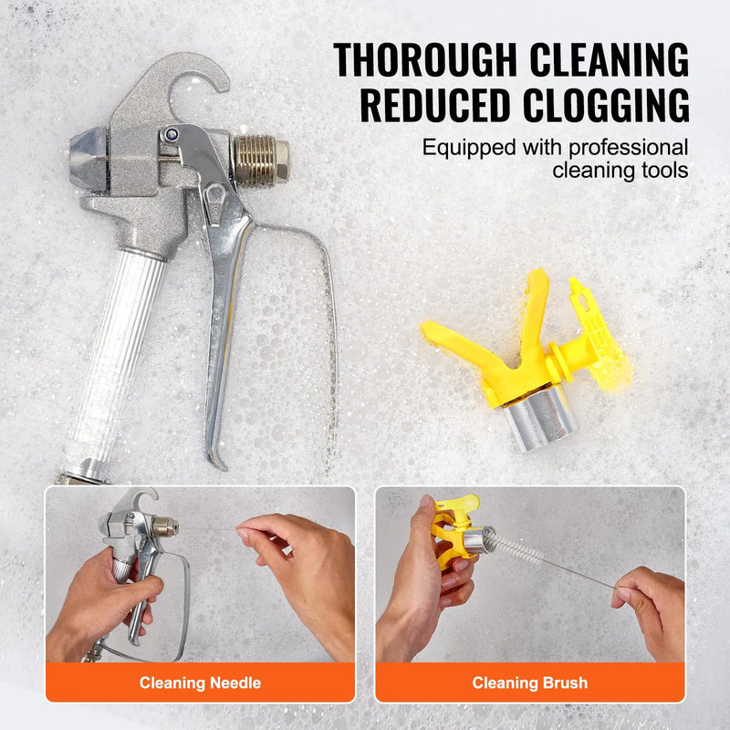 Ratiņu tipa bezgaisa krāsošanas aparāts ar diafragmas sūkni, 1100 W