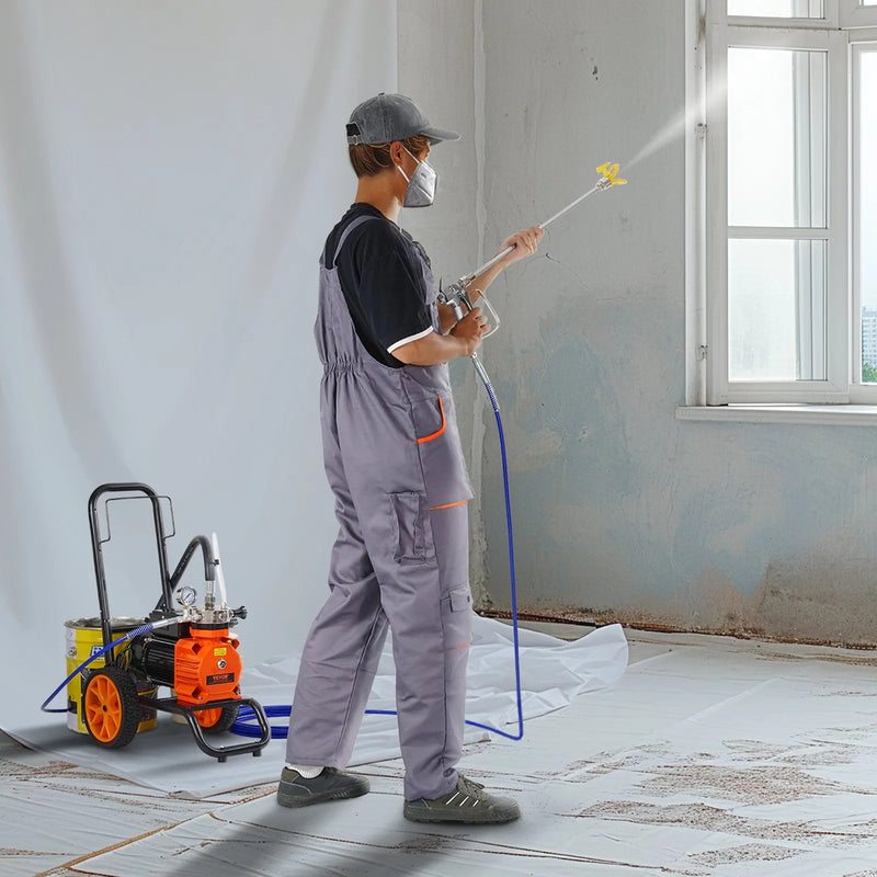 Ratiņu tipa bezgaisa krāsošanas aparāts ar diafragmas sūkni, 1100 W